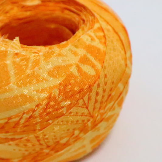 Tangerine color, thin pattern, synthetic fiber (Y02308022)