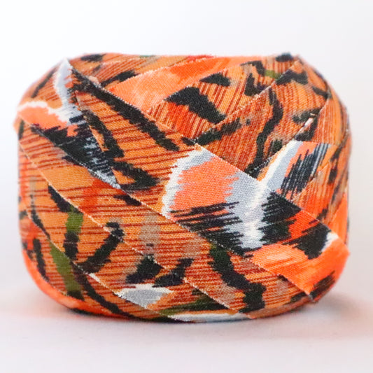 Light brown floral and abstract pattern muslin (Y02312018)