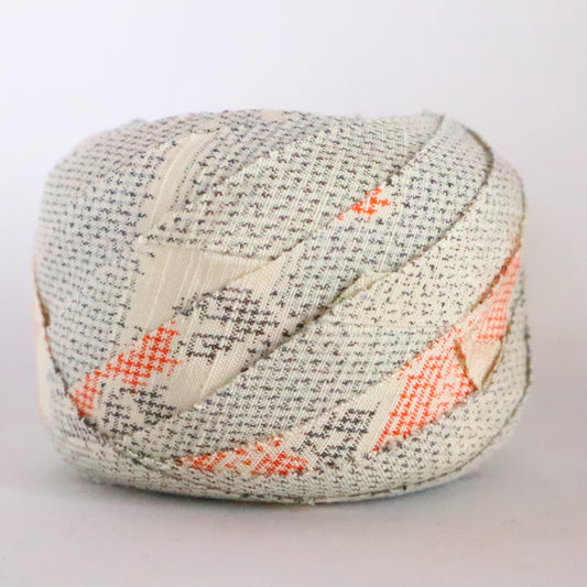 Gray and red abstract pattern on a white background, pongee (Y02312017)