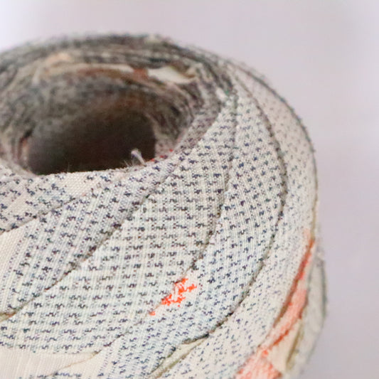 Gray and red abstract pattern on a white background, pongee (Y02312017)