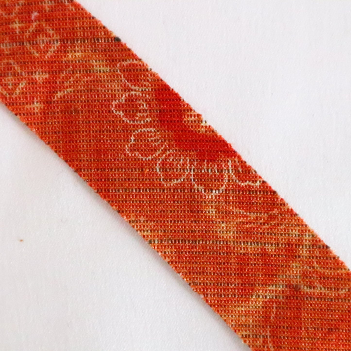 Pale orange (red birch color) chintz pattern/pongee (Y02312015)