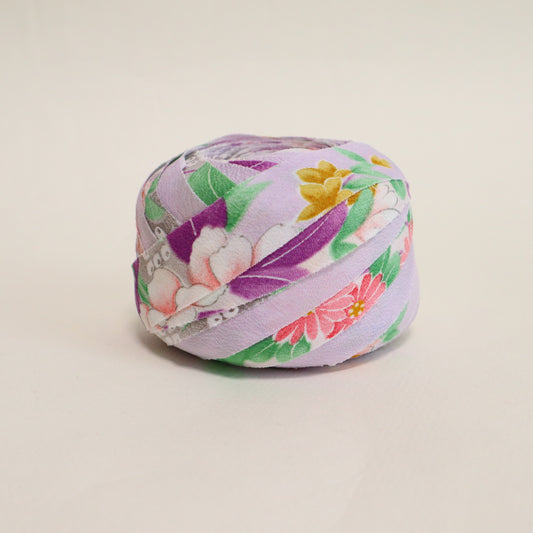 薄紫に花や鹿の子柄(Y02605009)