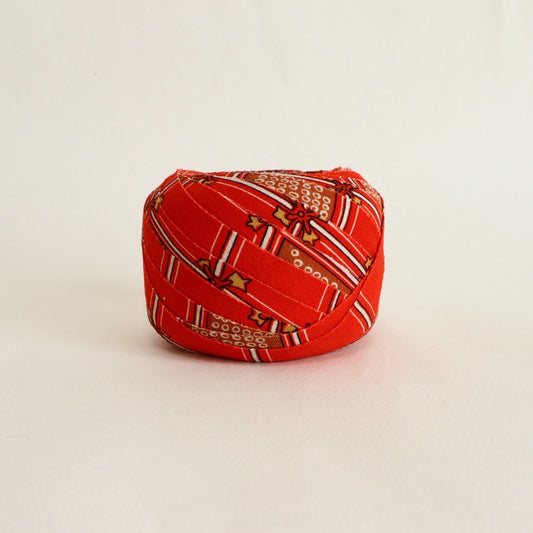 赤に変わり格子柄・モスリン(Y02601007)