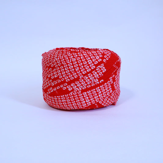 Red tie-dyed children's kimono (Y02507001②)