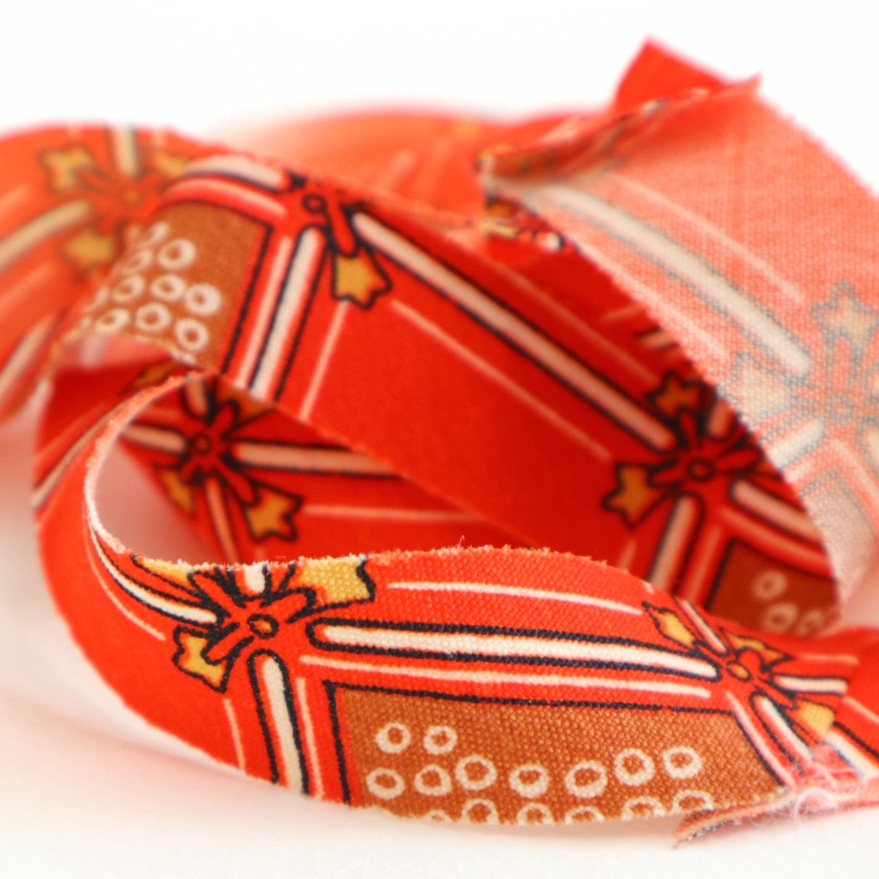 赤に変わり格子柄・モスリン(Y02601007)