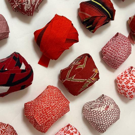 【送料込み】10m×10種ヤーンセット(計100m)| 赤