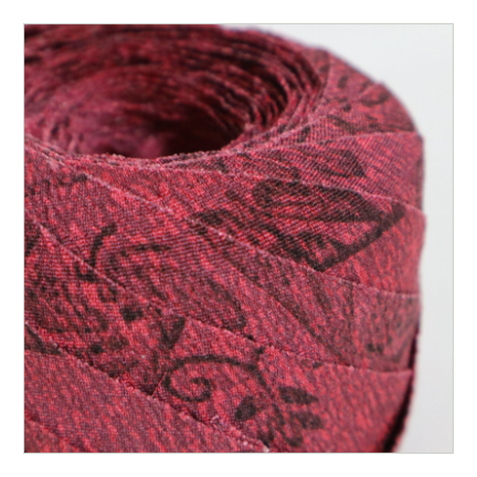 Azalea color with light brown pattern, crepe (Y02003054)