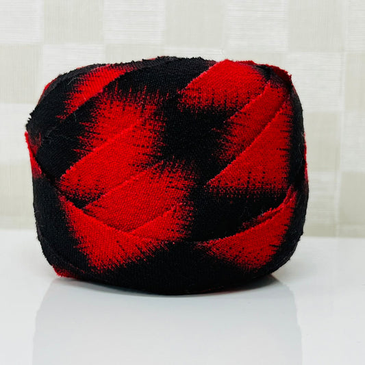 Large red and black checkered pattern wool (Y00000709)