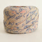 Beige with navy and pink abstract pattern - wool (Y02601005)