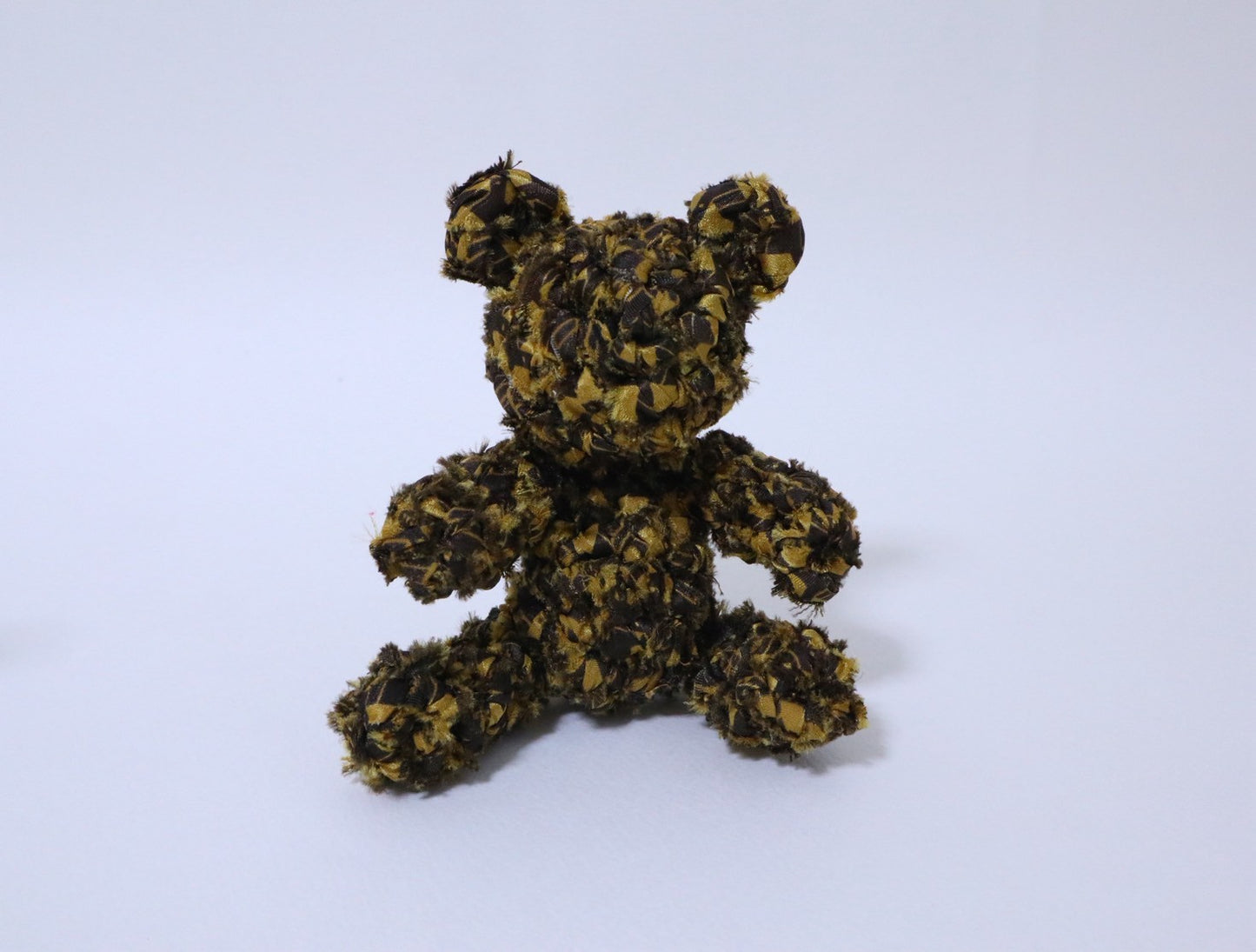 [Recommended Yarn for Bears] 30m Ball / Brown Square Pattern / Synthetic Fiber (Y02206012)