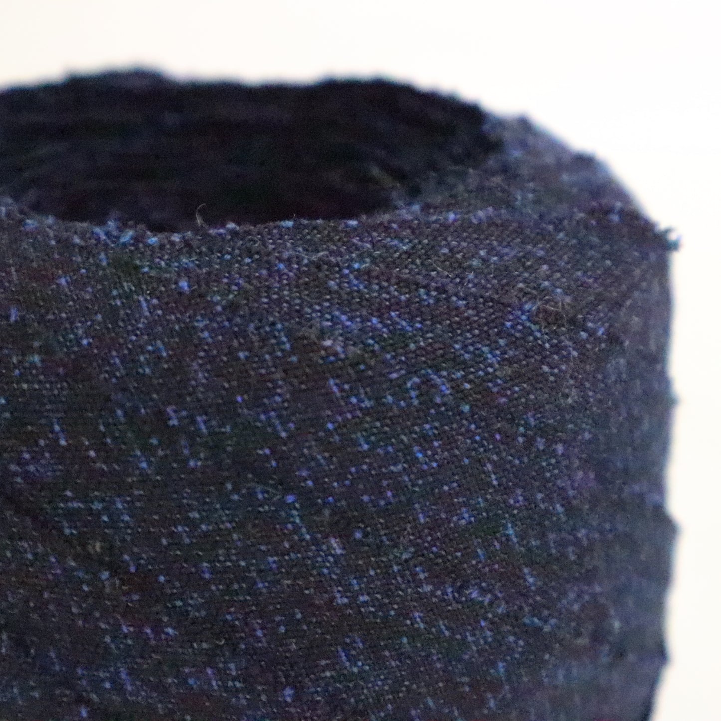 Black and indigo kasuri wool (Y02306007)