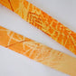 Tangerine color, thin pattern, synthetic fiber (Y02308022)
