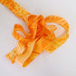 Tangerine color, thin pattern, synthetic fiber (Y02308022)