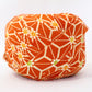 Orange wool with hemp leaf pattern (Y02309025)