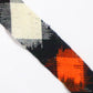 Black with white, orange and yellow geometric pattern, wool (Y02310010)