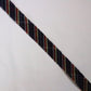 Navy blue with red and yellow striped pattern/mixed weave (Y02311035)