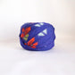 Colorful floral pattern in ultramarine/wool (Y02311024)