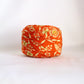 Orange tortoiseshell floral pattern/wool (Y02311022)