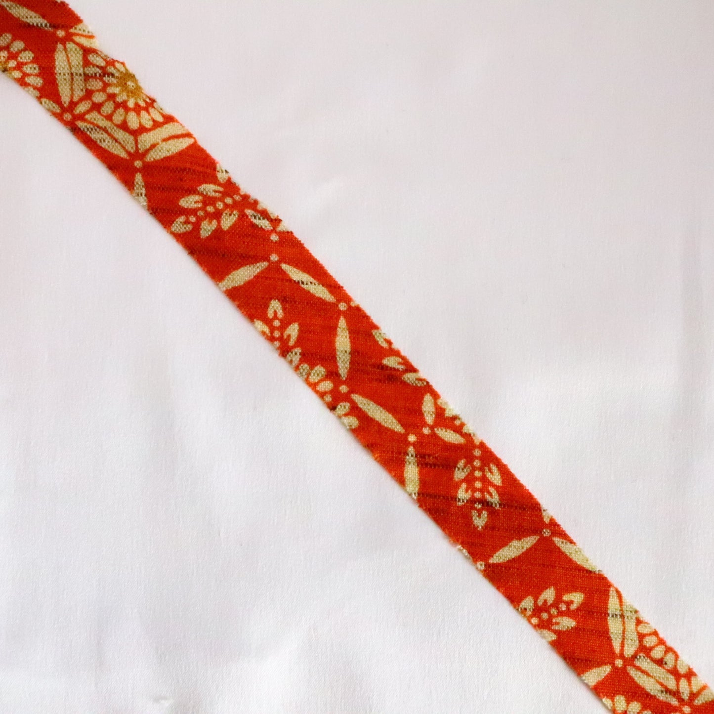 Orange tortoiseshell floral pattern/wool (Y02311022)