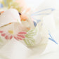 白地に花模様・化繊(Y02606005）