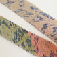 Beige with navy and pink abstract pattern - wool (Y02601005)