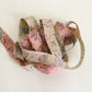 Beige with navy and pink abstract pattern - wool (Y02601005)