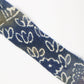 Indigo gradient with floral pattern, crepe (Y02404026)