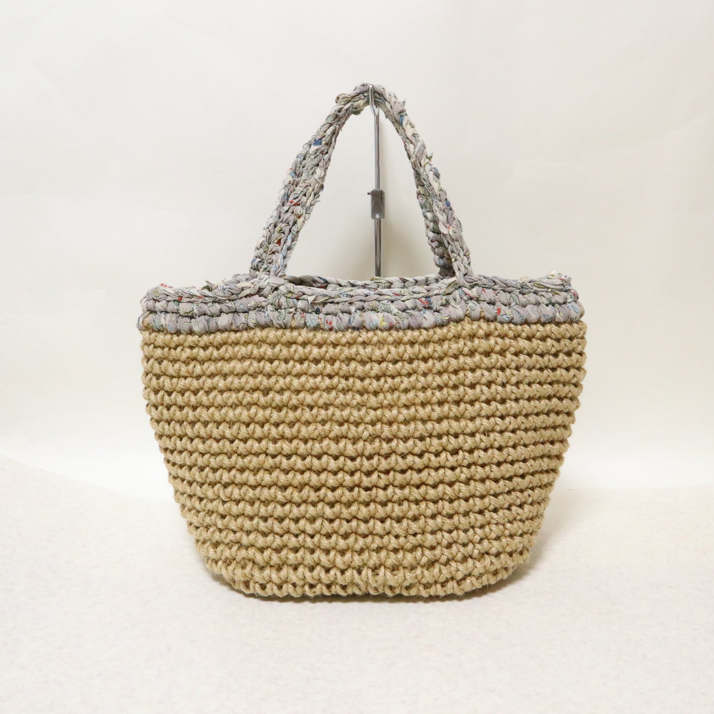 グレーヤーン×ジュートbag小　|　MSE