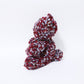 [Recommended yarn for bears] 30m ball / crimson and gray striped silk (coat fabric)