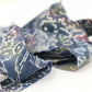 Indigo gradient with floral pattern, crepe (Y02404026)