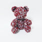 [Recommended yarn for bears] 30m ball / crimson and gray striped silk (coat fabric)