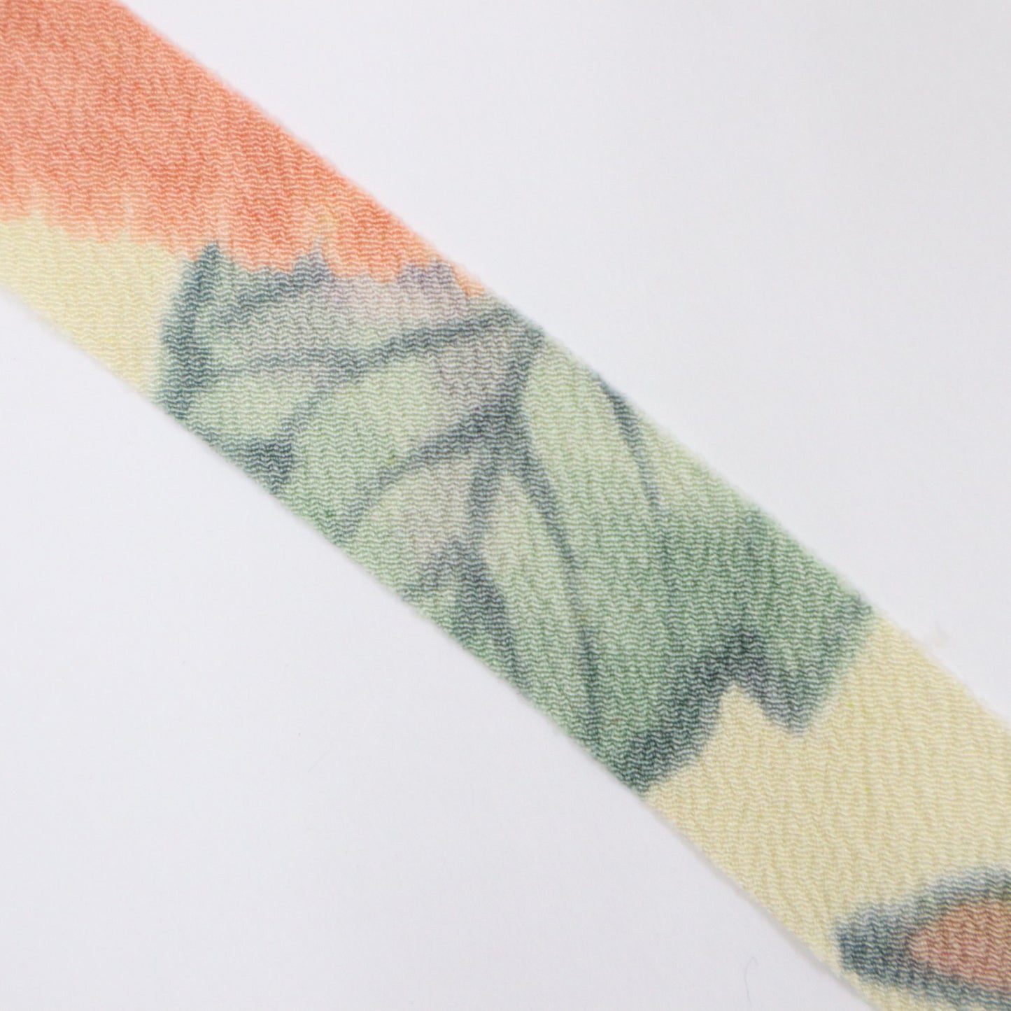 Natural light blue, pink, and yellow floral crepe (Y02003049)