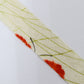 Natural silk with a red and yellow-green rainy season grass pattern (Y02410028)