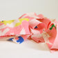 Pink children's kimono with colorful bird pattern (Y02507002)