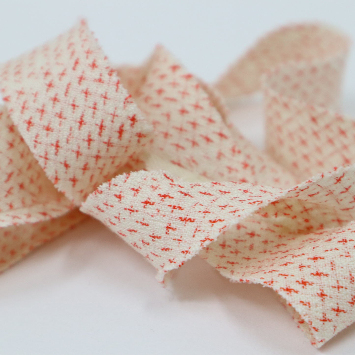 Red, navy blue, yellow, and white plaid pattern on black background, silk fabric (Y02311008)