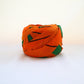 Orange with large green geometric pattern, wool (Y02105024)