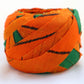 Orange with large green geometric pattern, wool (Y02105024)
