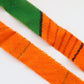 Orange with large green geometric pattern, wool (Y02105024)