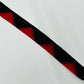 Large red and black checkered pattern wool (Y00000709)