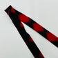 Large red and black checkered pattern wool (Y00000709)
