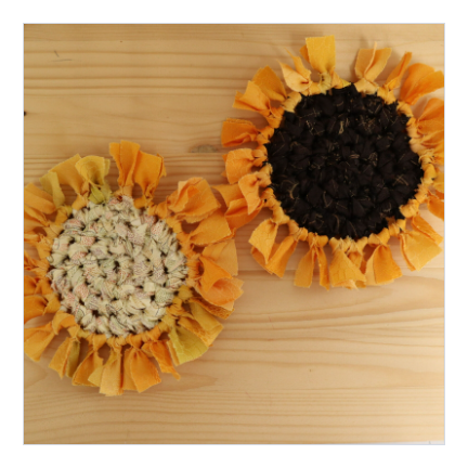 [Knitting kit] Sunflower coaster kit (recommended for beginners)
