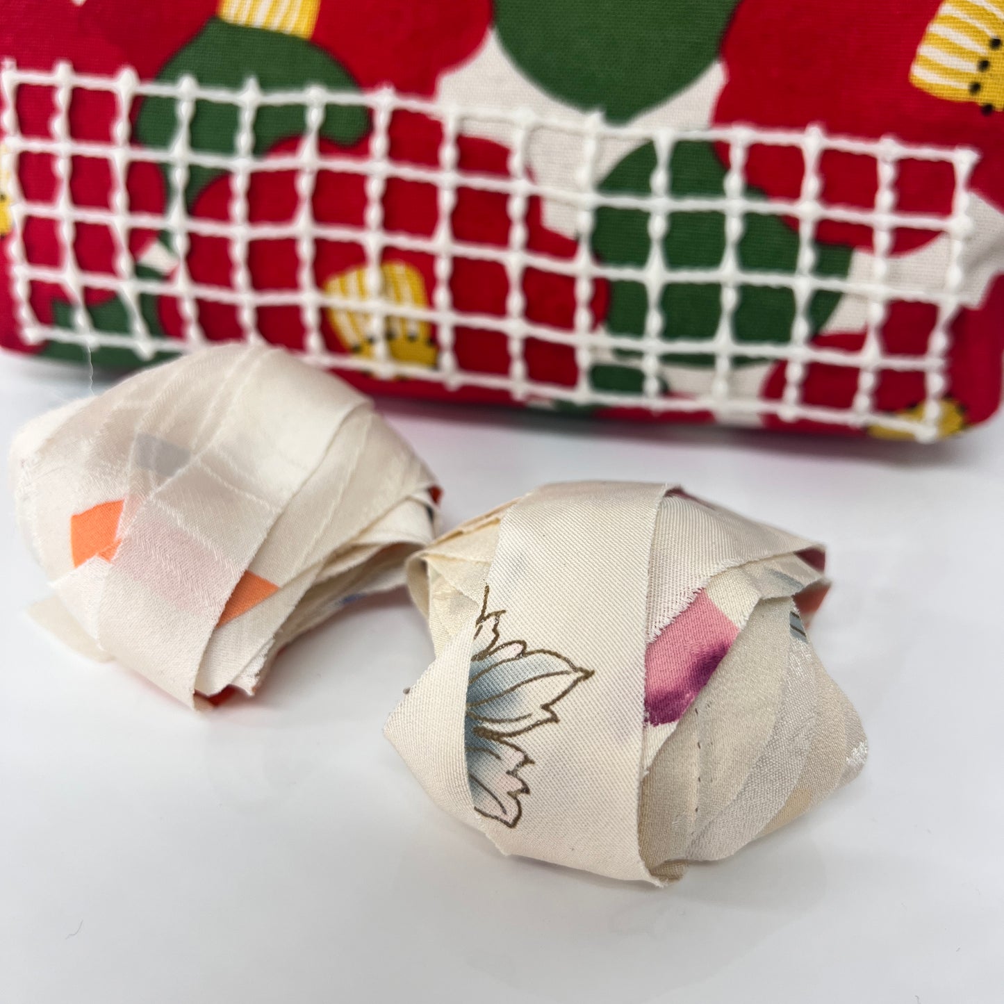 &lt;Butter_mary Furifuri Bag Kit&gt; E camellia pattern / F car pattern