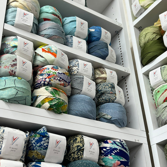 [Online store only] Blue kimono yarn (10 types total 20m)