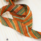 Orange/Chitose brown (yellow green) striped pattern (Y00000578)