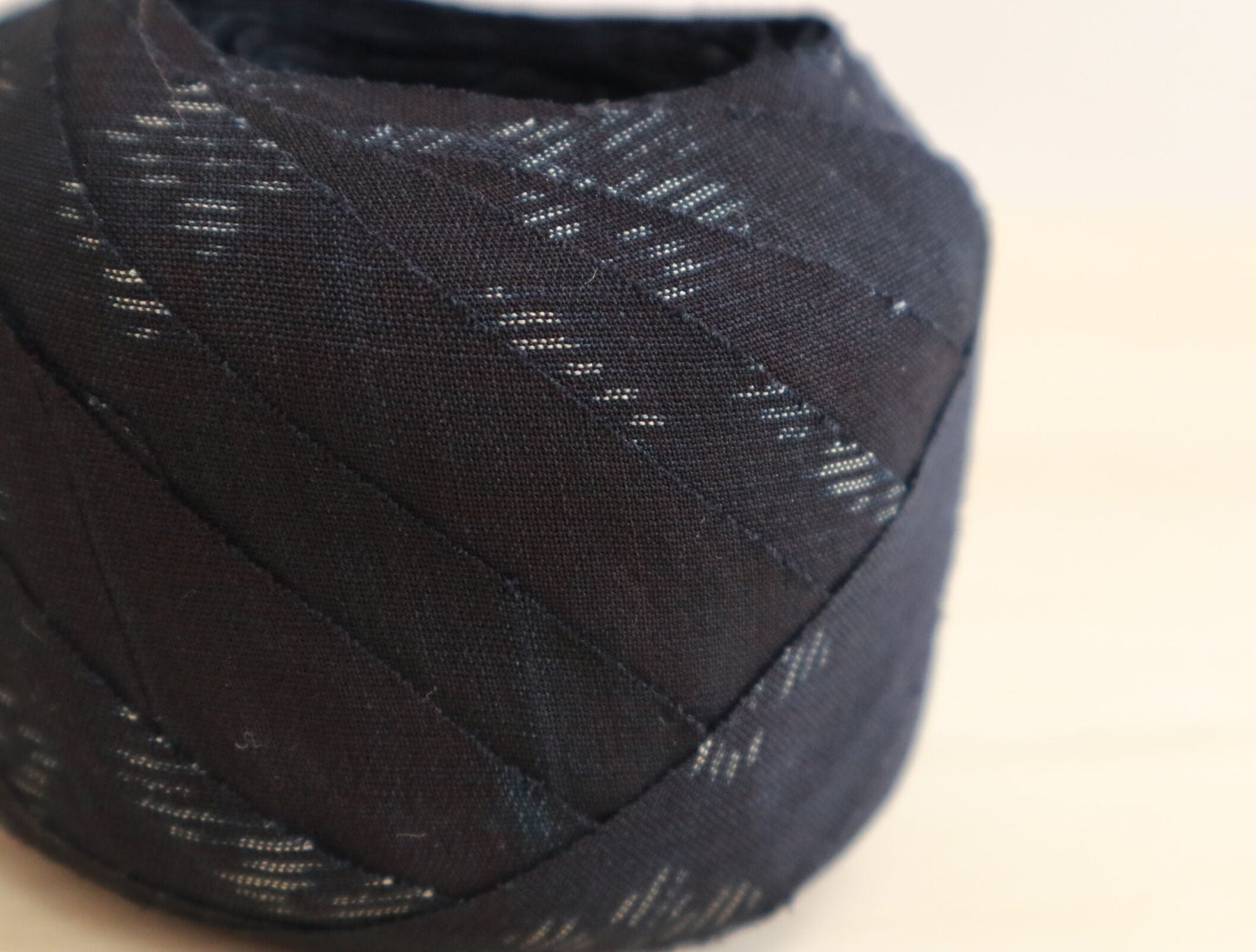 Navy blue almost black, kasuri pattern, pongee (YY02006071)