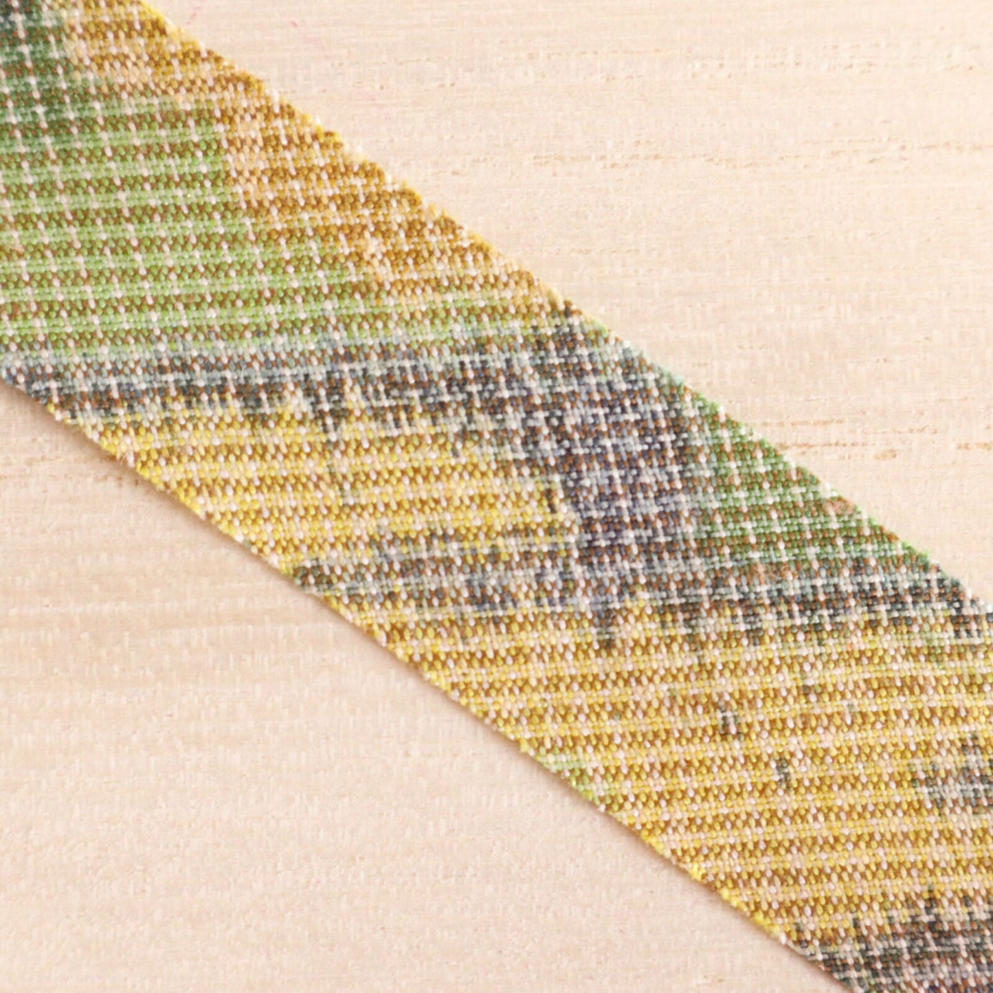 Green-orange-yellow Chayatsuji Pattern / Tsumugi (Y02008039)