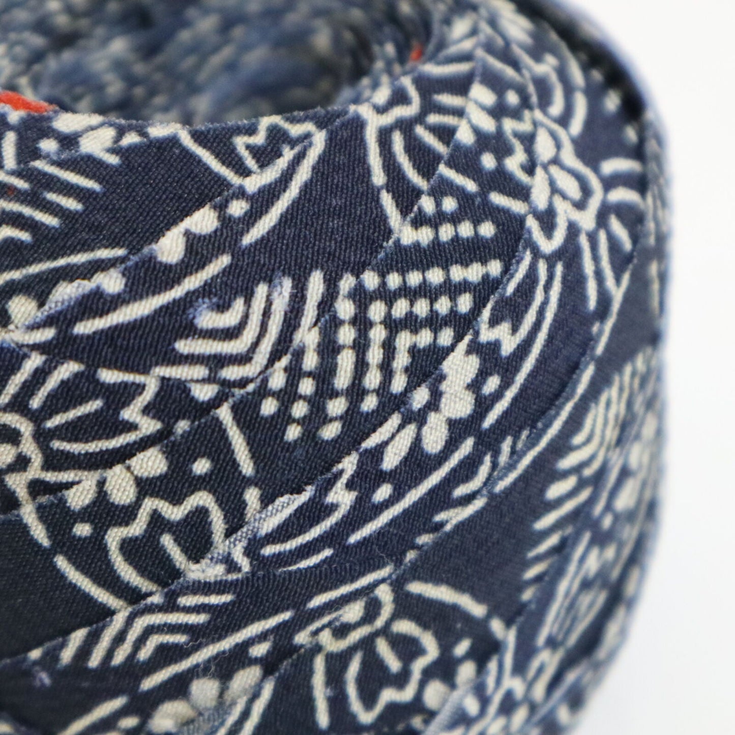 [Resale] Indigo with floral pattern and mixed weave (YY02009089)