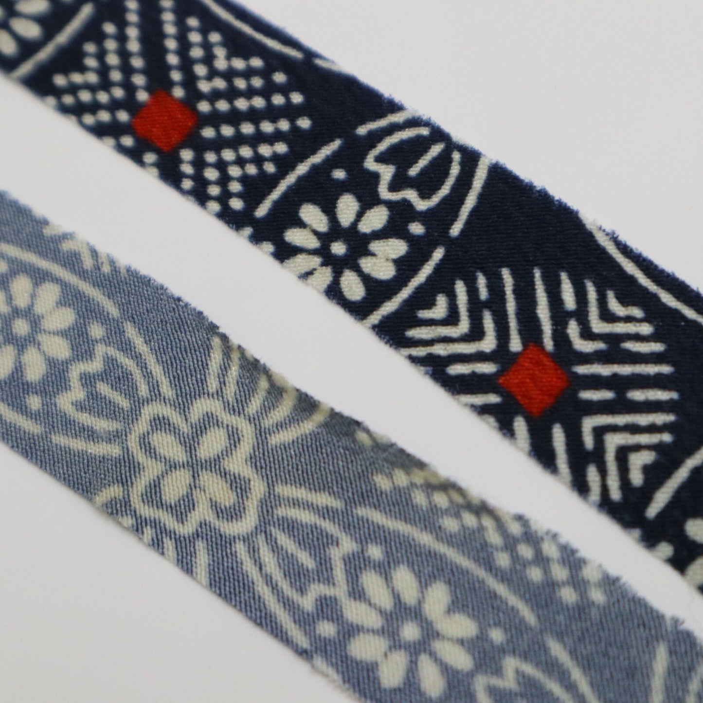 [Resale] Indigo with floral pattern and mixed weave (YY02009089)