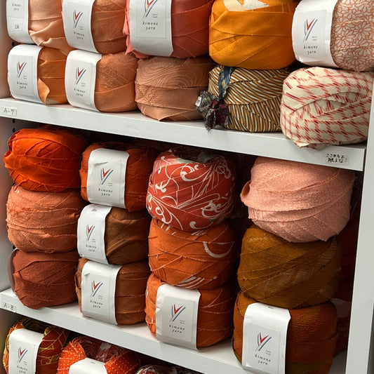 [Online store only] Orange kimono yarn (10 types total 20m)